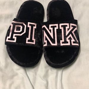 PINK Velvet slippers